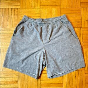 Lululemon 2022 Pace Breaker Linerless 7” Shorts Size M Heather Allover Sea Salt